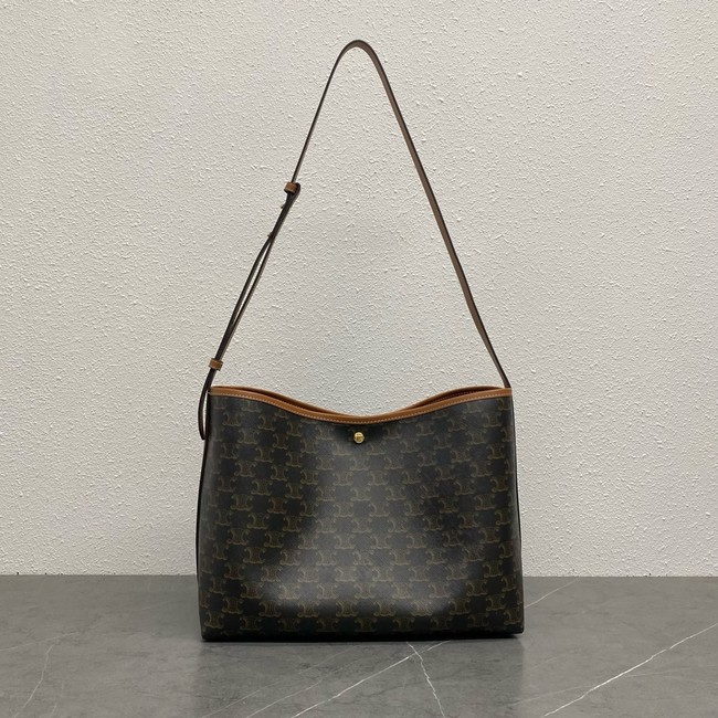Celine IN TRIOMPHE CANVAS AND CALFSKIN 8875 TAN