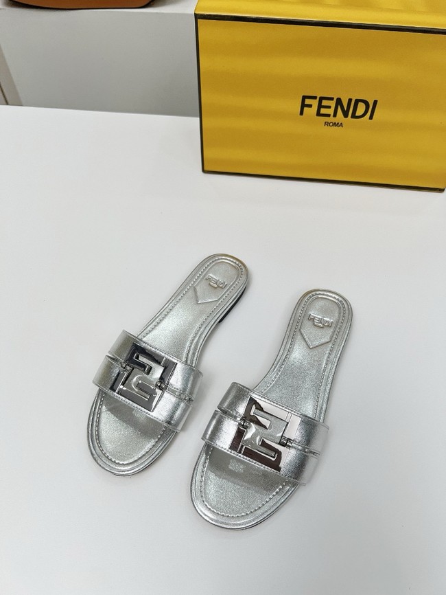 FENDI FFold leather mid-heel sandals 8R8538-4