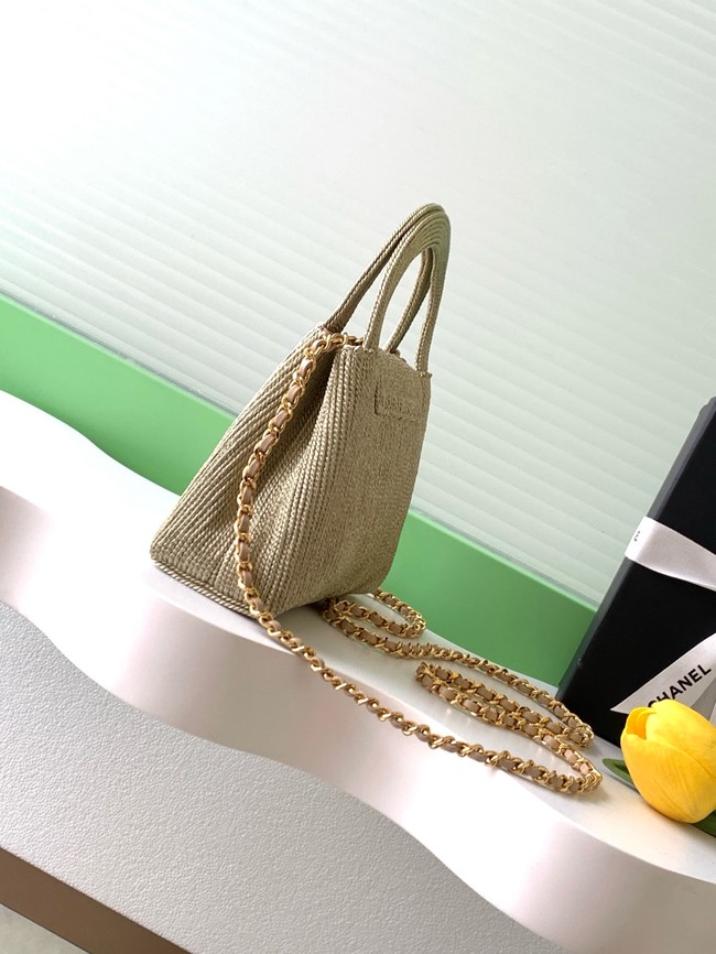 Chanel MINI weaving SHOPPING BAG AS4416 green