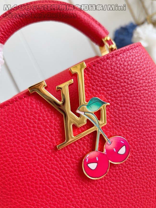 Louis Vuitton Capucines Mini M25893 red