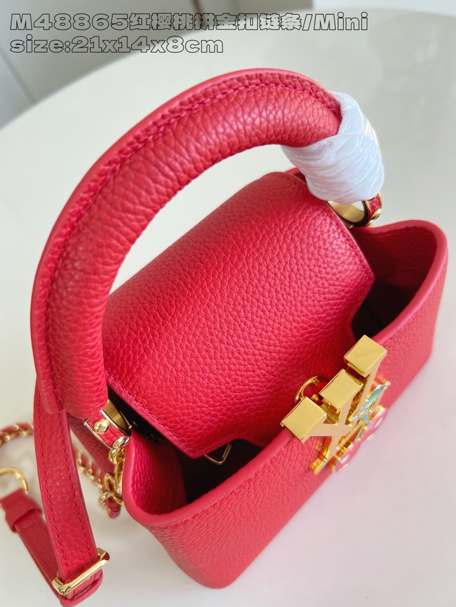 Louis Vuitton Capucines Mini M25893 red