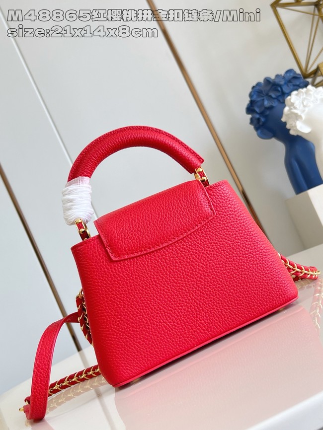 Louis Vuitton Capucines Mini M25893 red