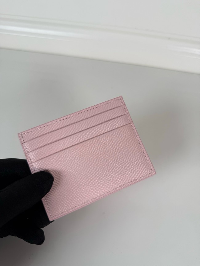 Prada Card Holder 1MC025 pink&gold