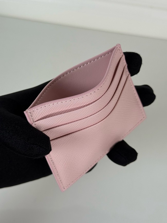 Prada Card Holder 1MC025 pink&gold