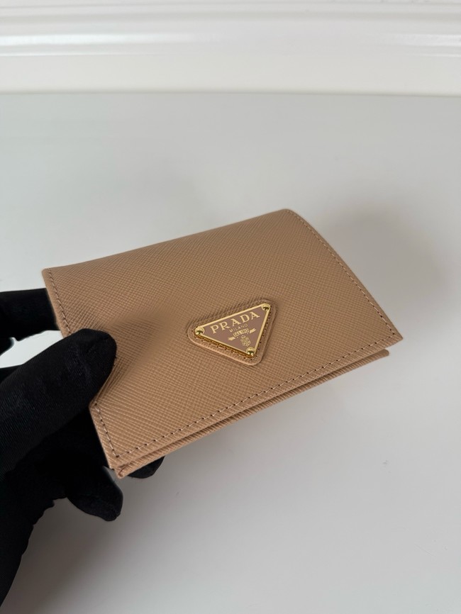 Prada Card Holder Wallet 1M0204 Apricot