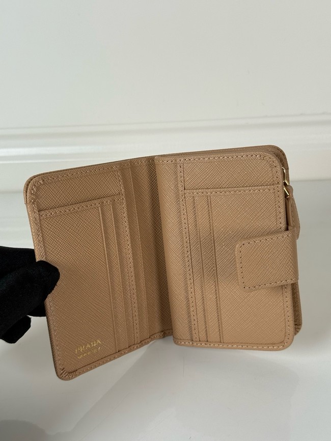 Prada Card Holder Wallet 1ML018 Apricot