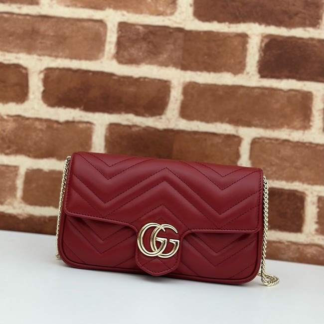 Gucci GG Marmont small shoulder bag 751526 red