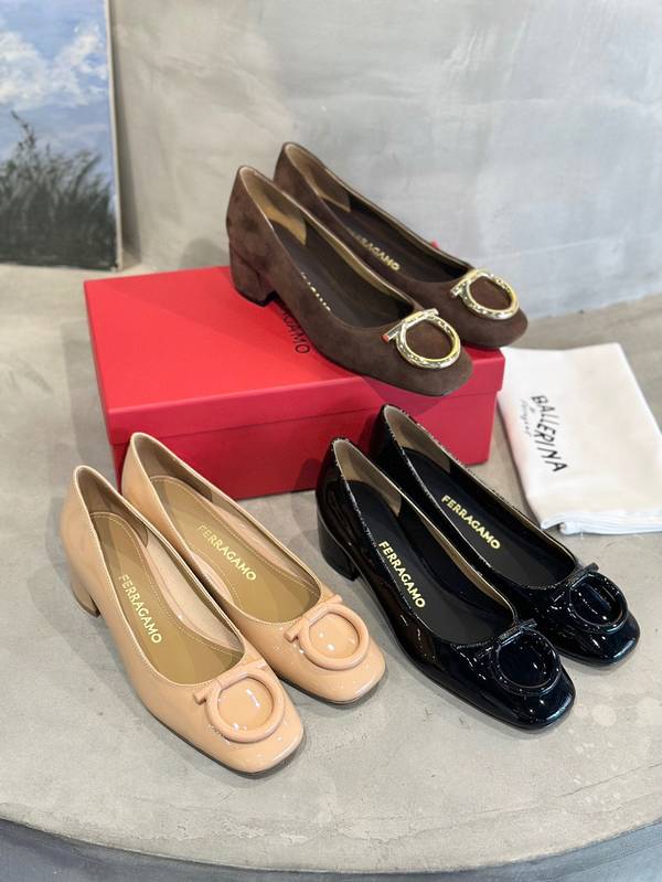 Ferragamo Shoes FMS00090 Heel 4CM