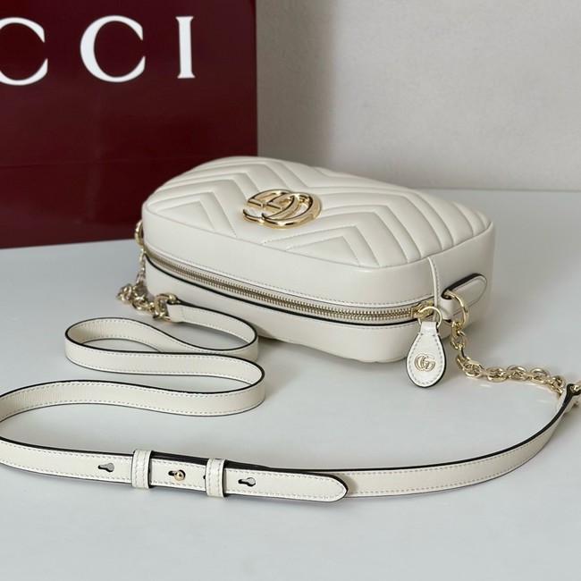 Gucci GG Marmont small camera bag 855273 white