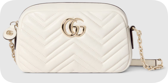 Gucci GG Marmont small camera bag 855273 white