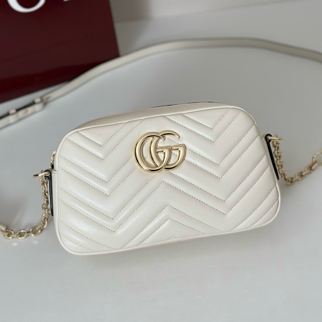 Gucci GG Marmont small camera bag 855273 white