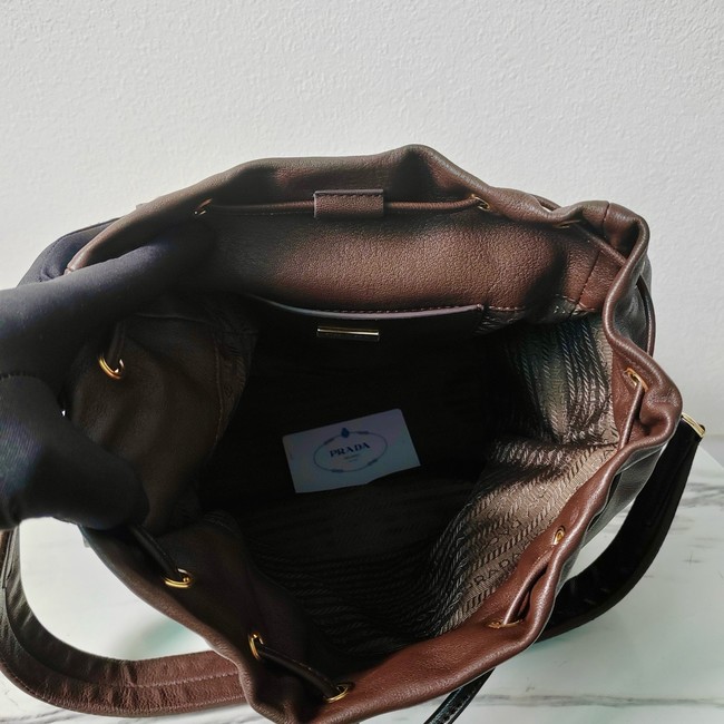 Prada Small Re-Nylon backpack 2VZ080 brown