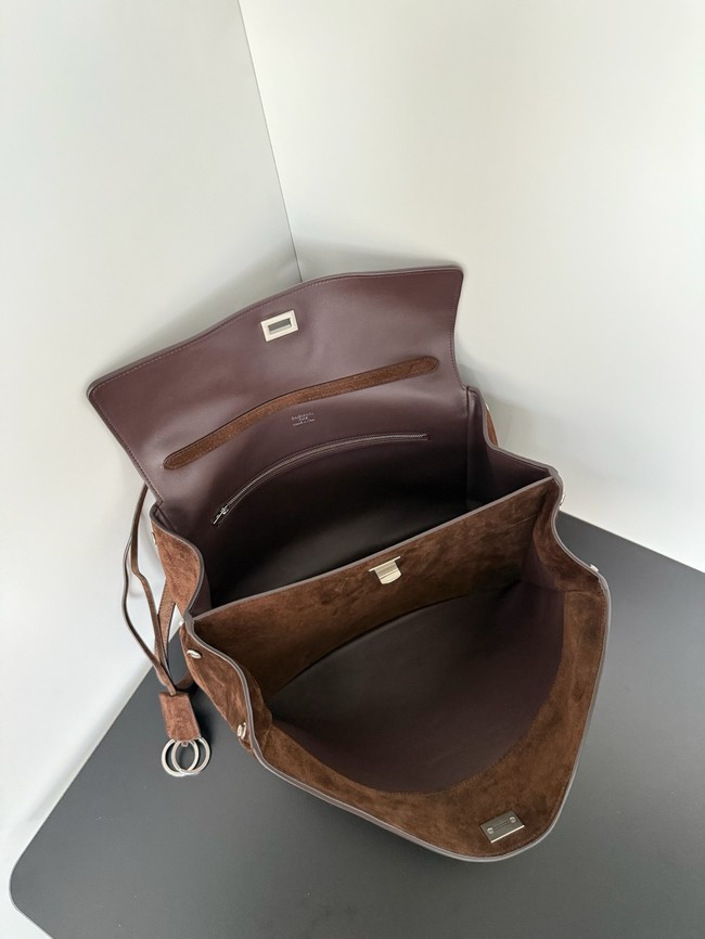 Balenciaga Rodeo Mini Handbag suede shoulder 795456 Coffee