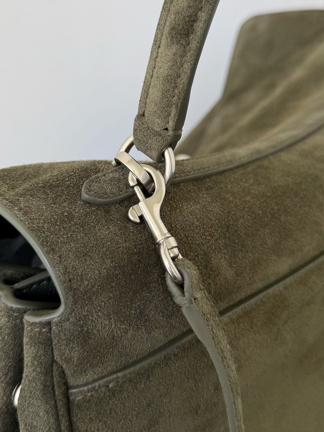 Balenciaga Rodeo Handbag Large suede calfskin 795459 green
