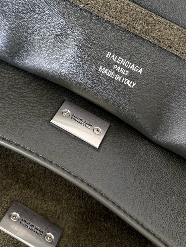 Balenciaga Rodeo Handbag Large suede calfskin 795459 green