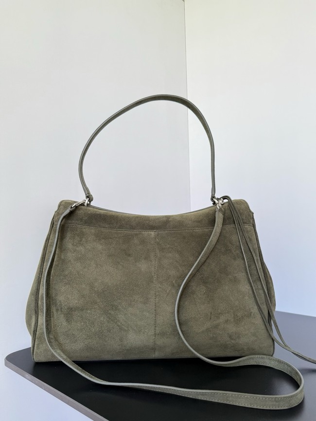 Balenciaga Rodeo Handbag Large suede calfskin 795459 green