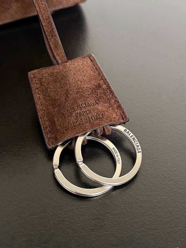 Balenciaga Rodeo Mini Handbag suede calfskin 795456 Coffee