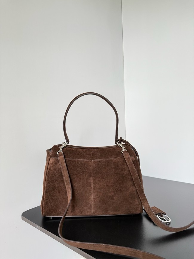 Balenciaga Rodeo Mini Handbag suede calfskin 795456 Coffee