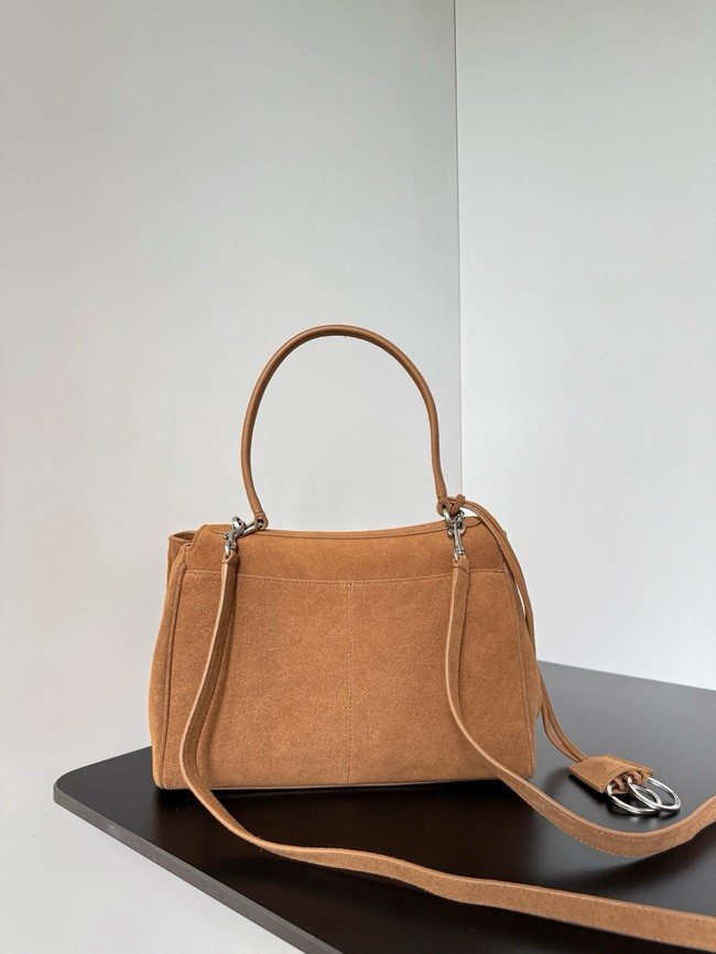 Balenciaga Rodeo Mini Handbag suede calfskin 795456 tan