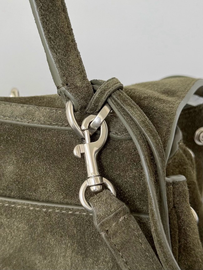 Balenciaga Rodeo Mini Handbag suede calfskin 795456 green
