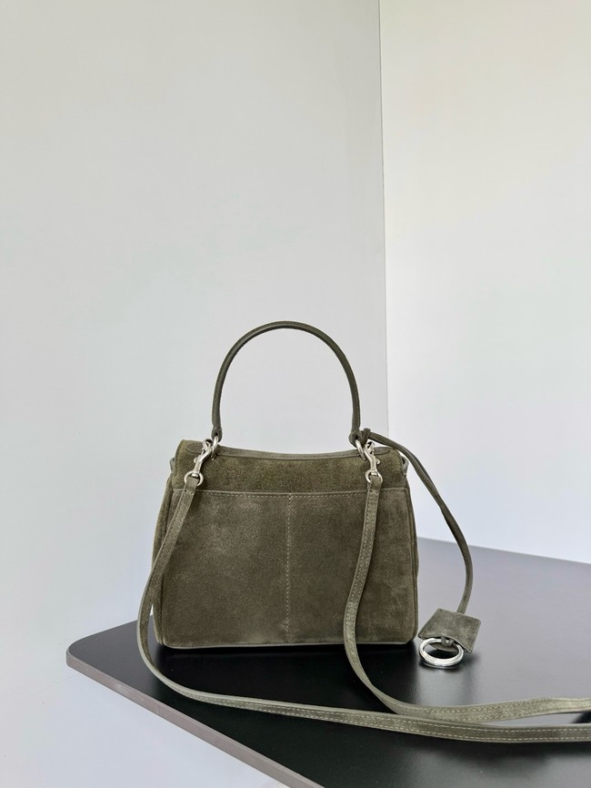 Balenciaga Rodeo Mini Handbag suede shoulder 795456 green