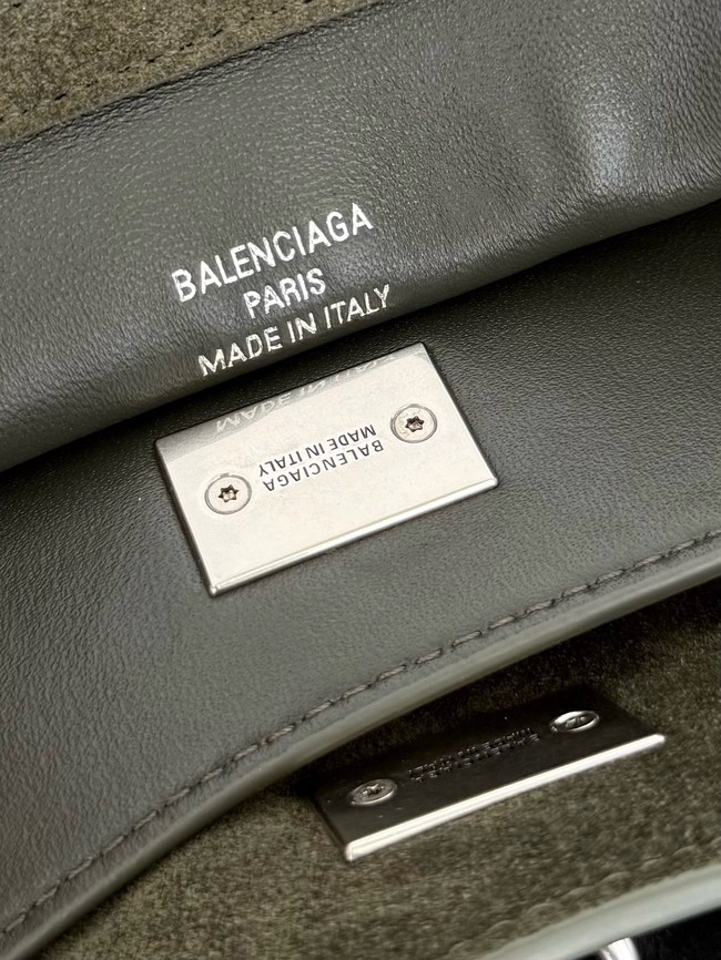 Balenciaga Rodeo Mini Handbag suede shoulder 795456 green