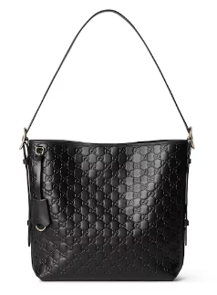 Gucci GG Emblem medium shoulder bag 847452 black
