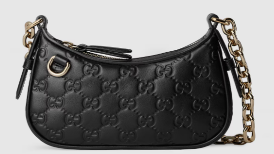 Gucci GG Emblem mini shoulder bag 847091 black