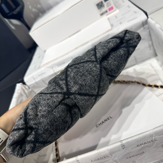 Chanel Denim Mini Bow Bag AS5849 black
