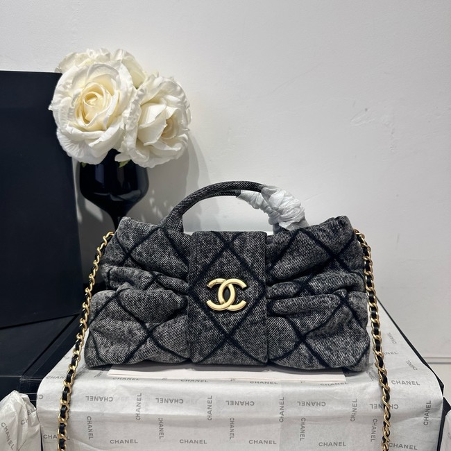 Chanel Denim Mini Bow Bag AS5849 black