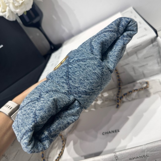 Chanel Denim Mini Bow Bag AS5849 blue
