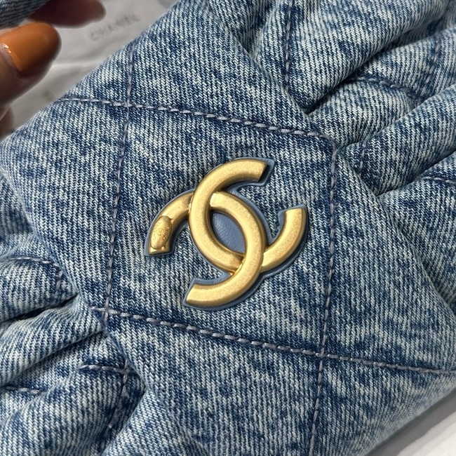 Chanel Denim Mini Bow Bag AS5849 blue