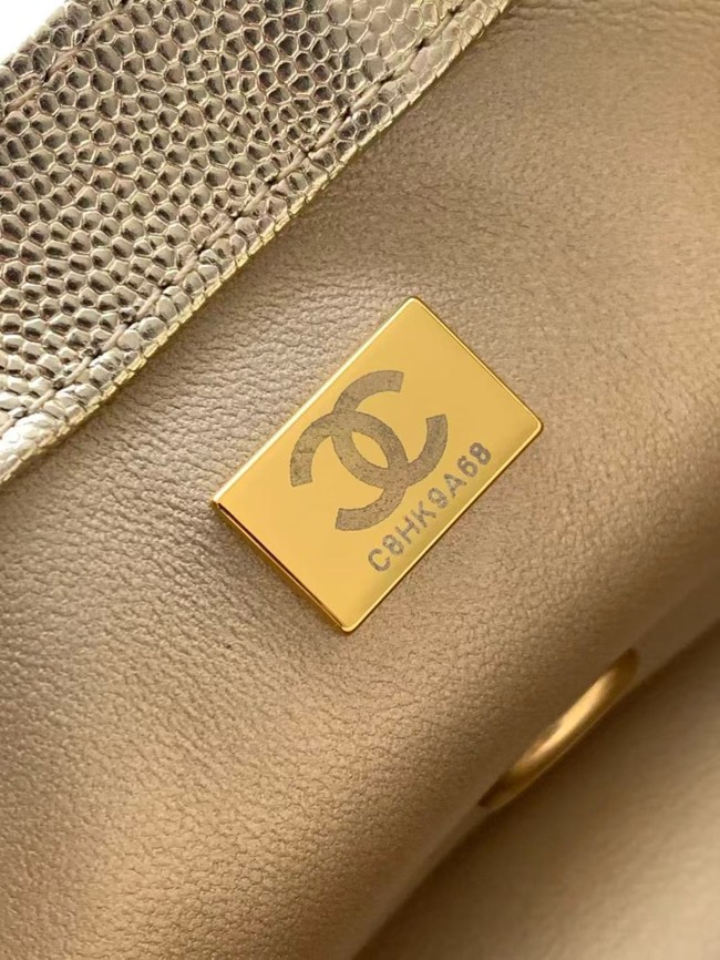 CHANEL mini Flap Bag  AS5759 light gold