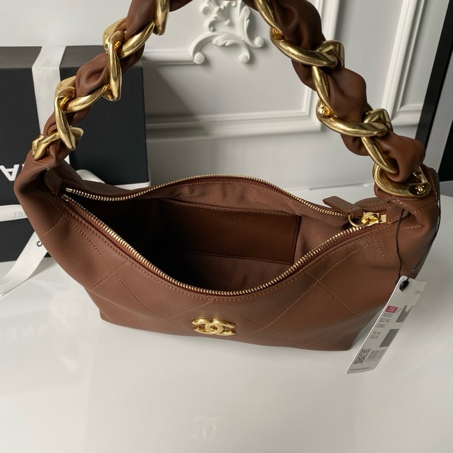 Chanel Hobo Handbag AS5837 tan