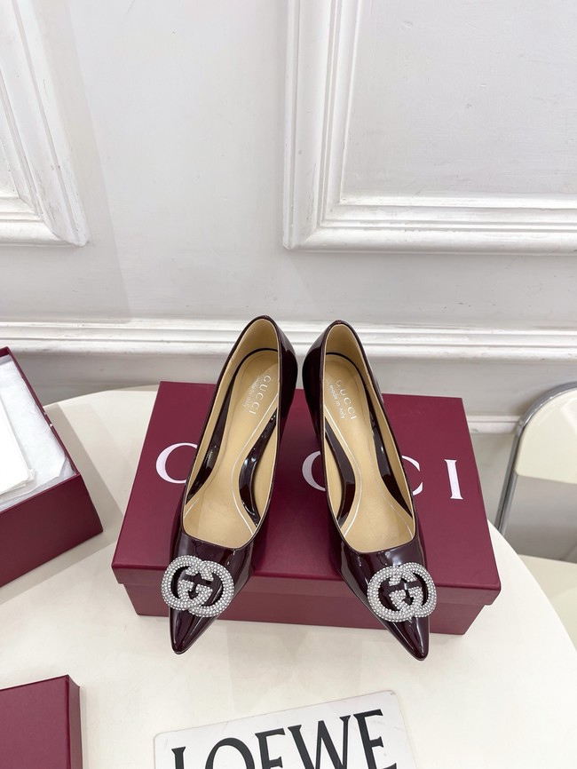 Gucci Womens pump with crystal Interlocking G 852995 -2