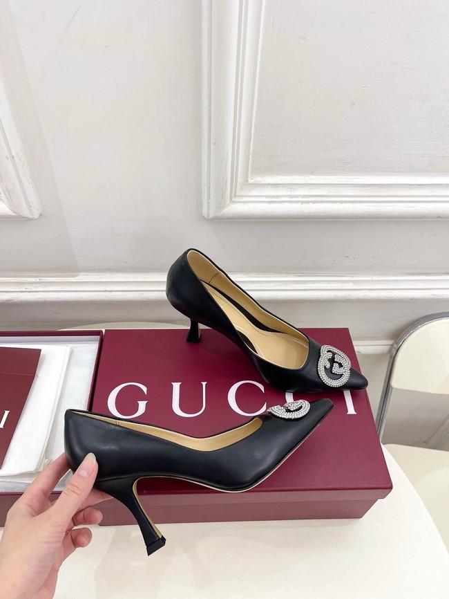 Gucci Womens pump with crystal Interlocking G 852995 -5