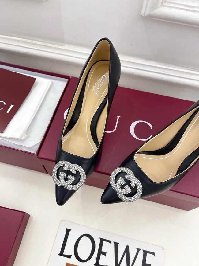 Gucci Womens pump with crystal Interlocking G 852995 -5