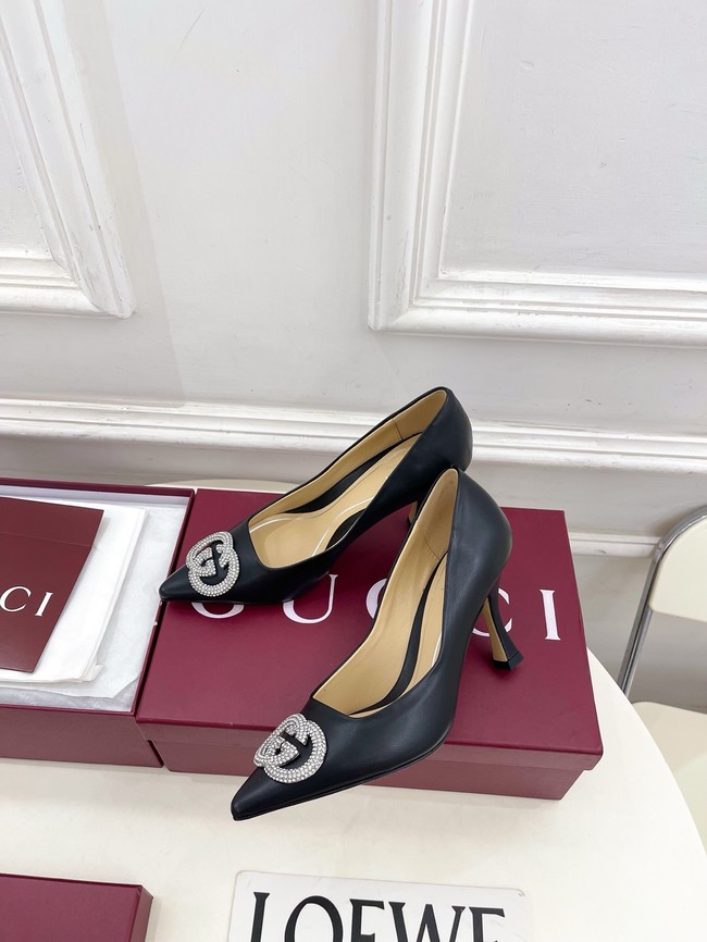 Gucci Womens pump with crystal Interlocking G 852995 -5