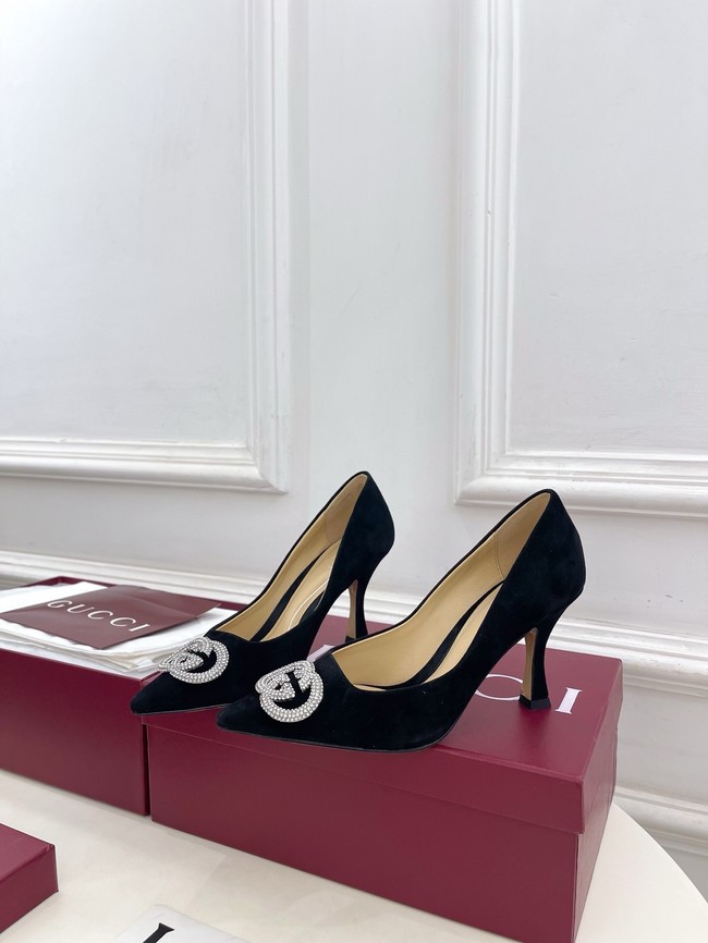 Gucci Womens pump with crystal Interlocking G 852995 -8