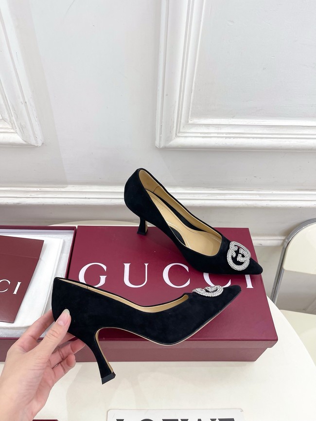 Gucci Womens pump with crystal Interlocking G 852995 -8