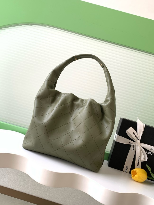 CHANEL Large Hobo Bag AS5967 green