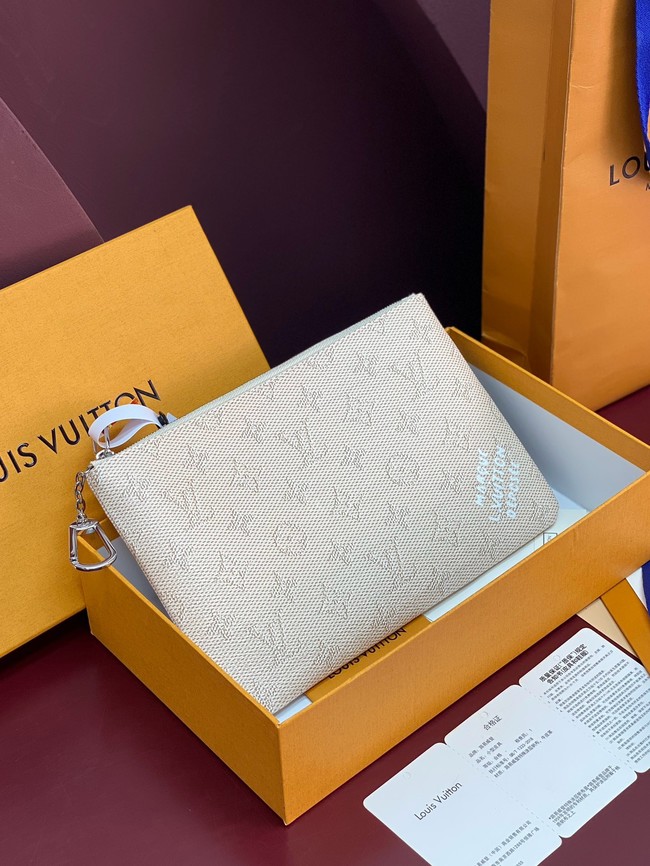 Louis Vuitton NEW Key Pouch M M27109 Apricot