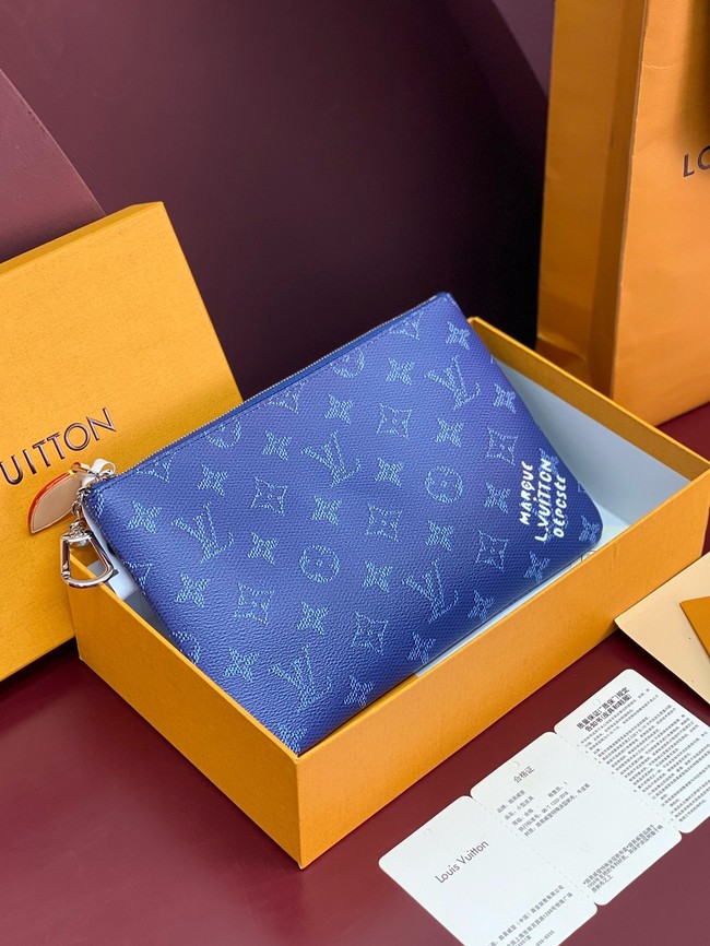 Louis Vuitton NEW Key Pouch M M27109 Ocean