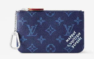 Louis Vuitton NEW Key Pouch S M27141 Ocean