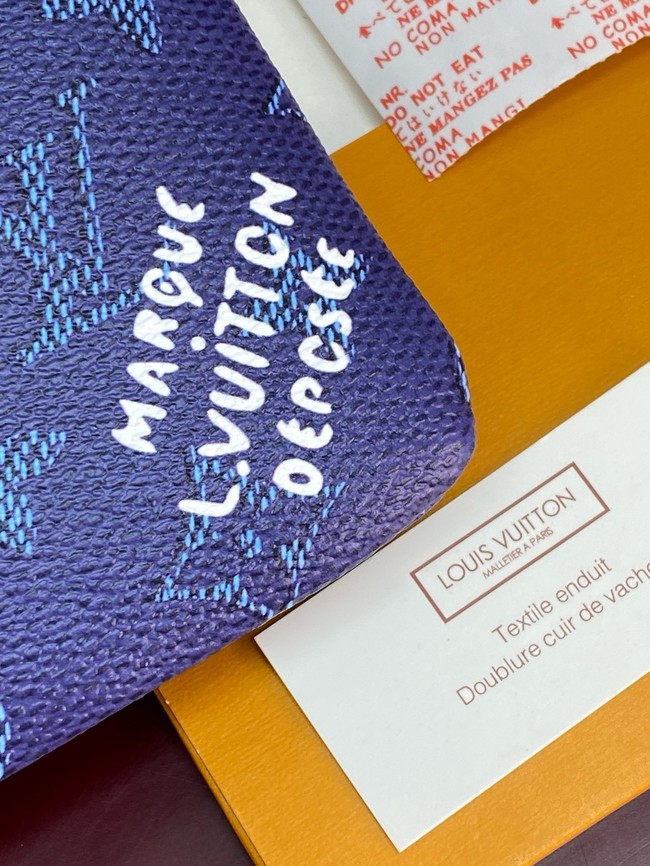Louis Vuitton NEW Key Pouch S M27141 Ocean