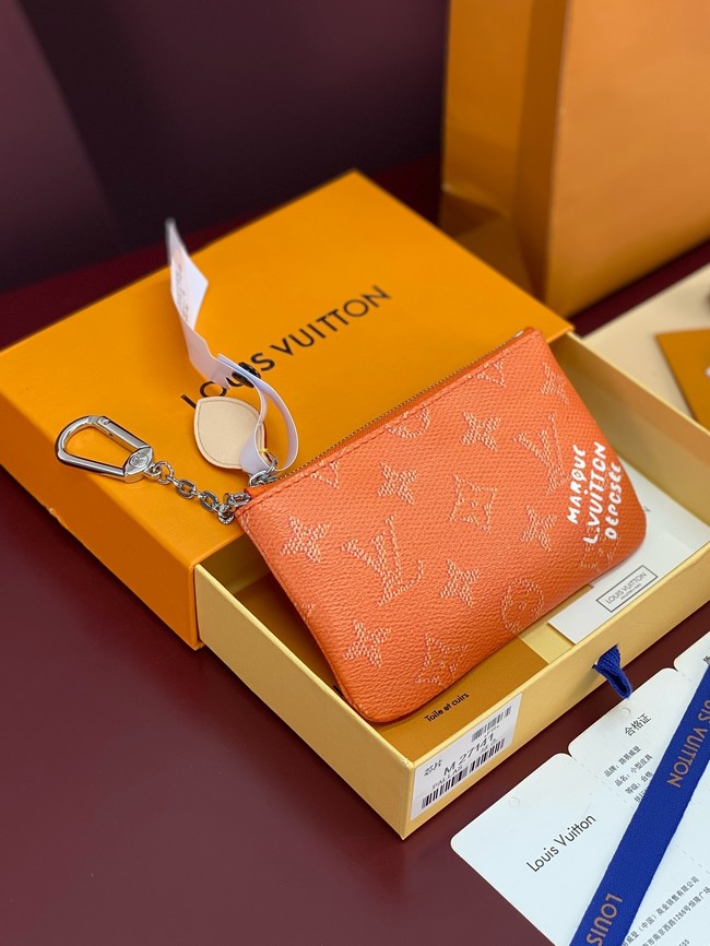 Louis Vuitton NEW Key Pouch S M27141 orange