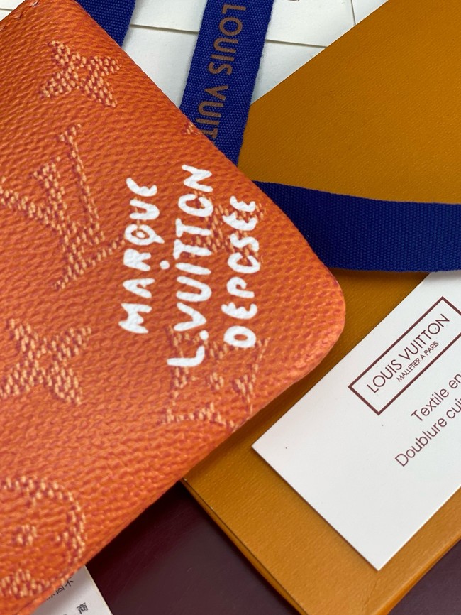 Louis Vuitton NEW Key Pouch S M27141 orange