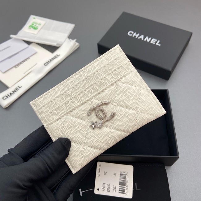 Chanel Classic Card Holder AP4814 Cream