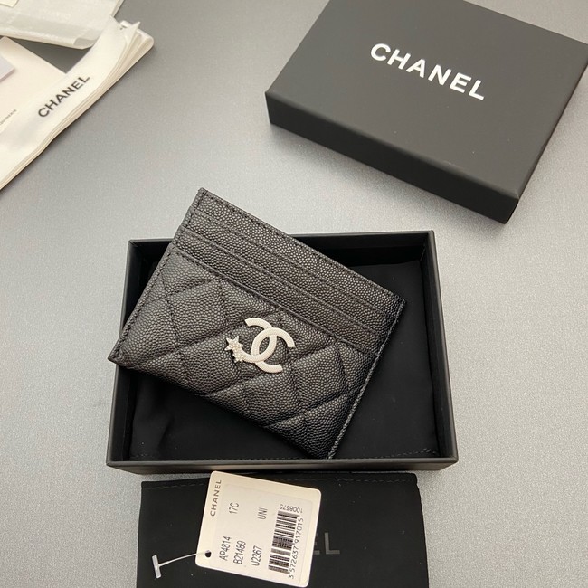 Chanel Classic Card Holder AP4814 black