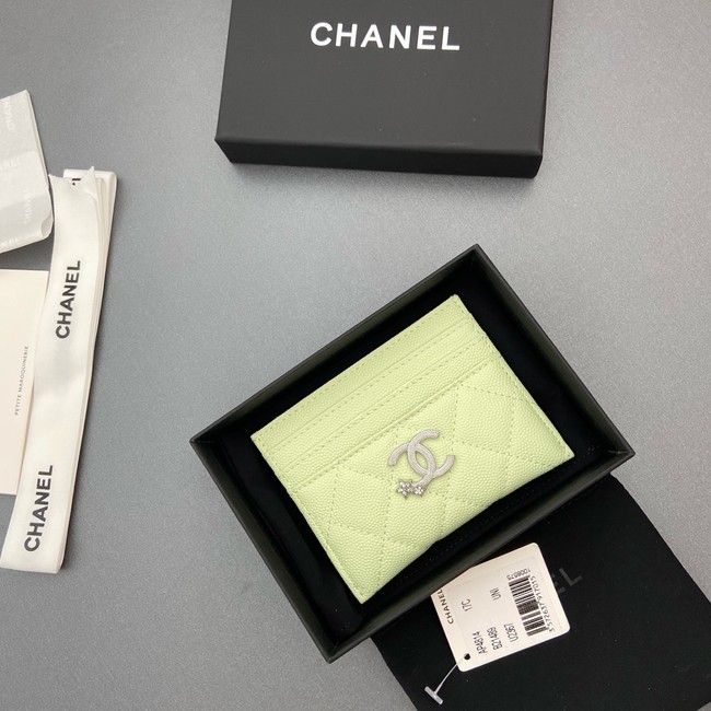 Chanel Classic Card Holder AP4814 light green